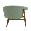 Ver mais imagens de Poltrona Decorativa Yumi Base Madeira Braço Direito Bouclé Verde Claro - Nexta Casa