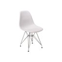 Ver imagem 1 de Cadeira Charles Eames Eiffel Base Metal - Branca