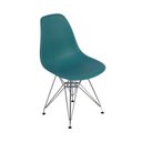 Ver imagem 1 de Cadeira Charles Eames Eiffel Base Metal - Turquesa