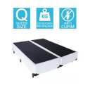 Ver imagem 2 de Base Cama Box Bipartido Queen Size Corino Branco 40x158x198