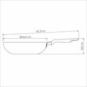 Ver imagem 3 de Frigideira Funda Antiaderente Vermelho 24 cm 2,2 L