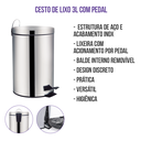 Ver imagem 3 de Lixeira 3 Litros Ágata com Pedal Mor
