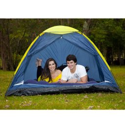 Barraca de Camping Mor Tipo Iglu para até 4 Pessoas Azul - 3
