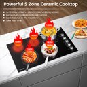 Ver imagem 4 de Amzchef Cooktop Elétrico 36" Embutido 5 Zonas de Aquecimento (preto)