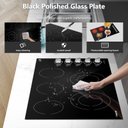 Ver imagem 7 de Amzchef Cooktop Elétrico 36" Embutido 5 Zonas de Aquecimento (preto)