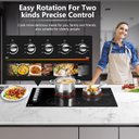 Ver imagem 3 de Amzchef Cooktop Elétrico 36" Embutido 5 Zonas de Aquecimento (preto)