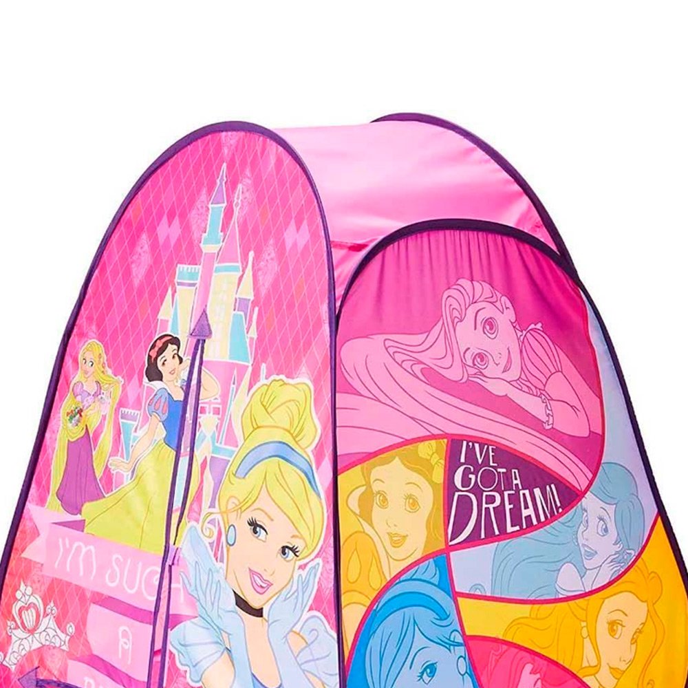 Barraca Infantil Dobrável Grande Cabana Tenda Com pisca pisca - Princesas Com pisca pisca azul - 6