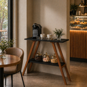 Ver imagem 1 de Aparador Cantinho do Café Industrial Decoração Madeira:Preto