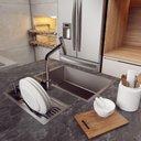 Ver imagem 2 de Calha 48 Inox Pia Gourmet Cozinha e Acessórios Embutir
