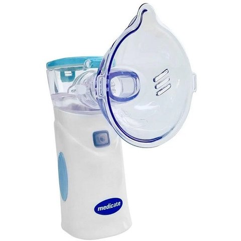 Inalador Nebulizador de Rede Medicate sem Fio MD4600 - Azul claro