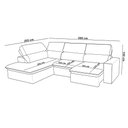Ver imagem 2 de Sofá 4 Lugares Retrátil Reclinável Chaise Esquerdo 288cm Solin F04 Veludo Preto - Lyam Decor