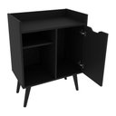 Ver imagem 4 de Aparador Retrô 60cm com 1 Porta Multimóveis CR50063 Preto