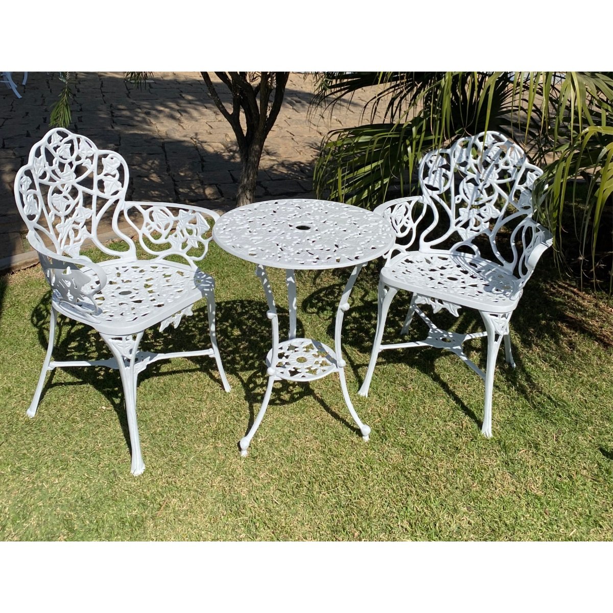 Jogo Conjunto para Varanda Modelo Nova Hera com 2 Poltronas e Mesinha de Jardim Piscina Sacada - 2