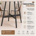 Ver imagem 6 de Mesa de Jantar Viena 90 cm Estrutura em Aço Carbono e Tampo BP 15mm