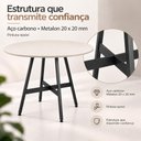 Ver imagem 5 de Mesa de Jantar Viena 90 cm Estrutura em Aço Carbono e Tampo BP 15mm