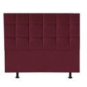 Ver imagem 1 de Cabeceira Estofada Cama Box Casal King 195cm Espanha Suede Bordo- Mabe Magazine