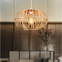 Ver imagem 5 de Pendente Luminária Artesanal em Bambu com Design Rústico Natural