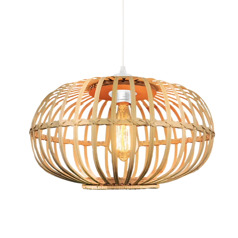 Pendente Luminária Artesanal em Bambu com Design Rústico Natural