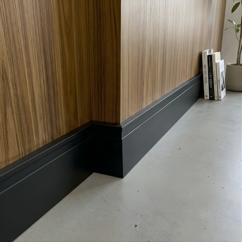 Kit 20 Barras Rodapé de Poliestireno 7cm Barra 2m