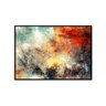Quadro Decorativo Abstrato Vibrante com Moldura Caixa, na Posição Horizontal, Ideal para Ambiente de - 2