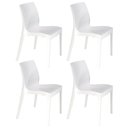 Ver imagem 1 de Kit 4 Cadeiras Plástica Branca Tramontina Área Gourmet Cozin