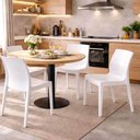 Ver imagem 2 de Kit 4 Cadeiras Plástica Branca Tramontina Área Gourmet Cozin