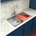Ver imagem 3 de Cuba Inox Tramontina Quadrum 70x40 Com Acessorios 94000153