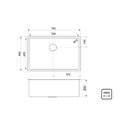 Ver imagem 4 de Cuba Inox Tramontina Quadrum 70x40 Com Acessorios 94000153