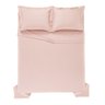 Cobre Leito Casal Karsten 270 Fios Cetim 100% Algodão Domos Rosa - 2