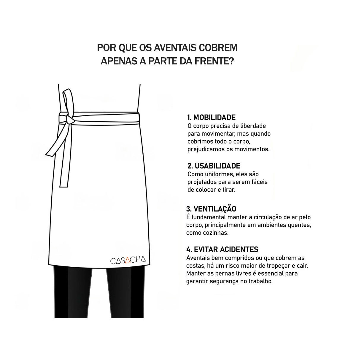 Avental de Cintura e Faixa Bege Chef Cozinha Cafeteria Spa - 6