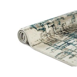 Tapete Egípcio para Sala Edantex Sena 10 - 200x250cm Creme e Azul - 4