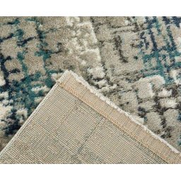 Tapete Egípcio para Sala Edantex Sena 10 - 200x250cm Creme e Azul - 2
