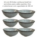 Ver imagem 4 de Kit 6 Lindos Bowlls Porcelana Portuguesa Alto Brilho 300ml