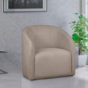 Ver imagem 2 de Poltrona Decorativa Recepção Lara Tecido Requinte Bouclê Cor Capuccino