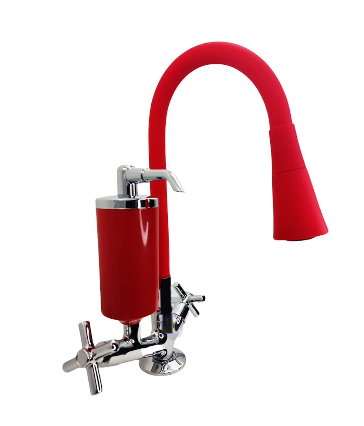 Torneira Cozinha Filtro Vermelha Mesa/bancada Gourmet 2 Jatos Casagrande Mundial - 4