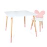 Kit Mesa e Cadeira Infantil Borboletinha - Rosa Bebe - 1