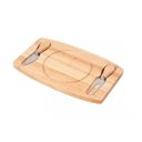Ver imagem 1 de Kit Tabua Retangular com Utensilios para Queijo de 17x28x1,5cm Unyhome