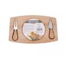 Kit Tabua Retangular com Utensilios para Queijo de 17x28x1,5cm Unyhome - 2