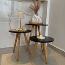 Ver imagem 1 de Kit 3 Mesas Laterais 30,40,50cm Decorativas