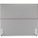 Ver imagem 5 de Cabeceira Box Queen com Tachas 160 Cm Vicenza L02 Bouclê Cinza - Lyam Decor