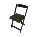 Ver imagem 3 de Conjunto Dobrável 120x70 com 4 Cadeiras Estofadas Marrom