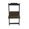 Conjunto Dobrável 120x70 com 4 Cadeiras Estofadas Marrom - 4