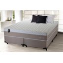 Ver imagem 1 de Conjunto Cama Box King Sheffield 193x203x65 Bege C/ Molas Ensacadas