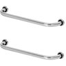 Kit 2 Barras de Apoio de Idoso para Banheiro 80cm - 1