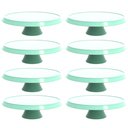 Ver imagem 1 de 8 Porta Bolos e Tortas Verde Menta com Pé 28cm Bubble Crippa Boleiras para Confeitarias Docerias