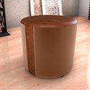 Ver imagem 2 de Puff Banqueta Redondo Luxo Copenhage Matrix