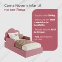 Ver imagem 2 de Cama Infantil Nuvem Montessoriana para Menina com Proteção Lateral Alta e Design Moderno Rosa