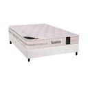Ver imagem 1 de Cama Box Casal: Colchão Molas Ensacadas Castor Pocket Kingdom Aloe Vera + Base CRC Courano White(