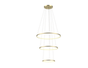 Ver imagem 1 de Lustre Pendente Anel de Led Hoop 3 Argolas Aros em Alumínio 78W
