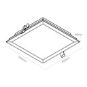Ver imagem 3 de Plafon LED Quadrado Embutir 80041 38W 6000k com Fonte Branco Romalux 50cm